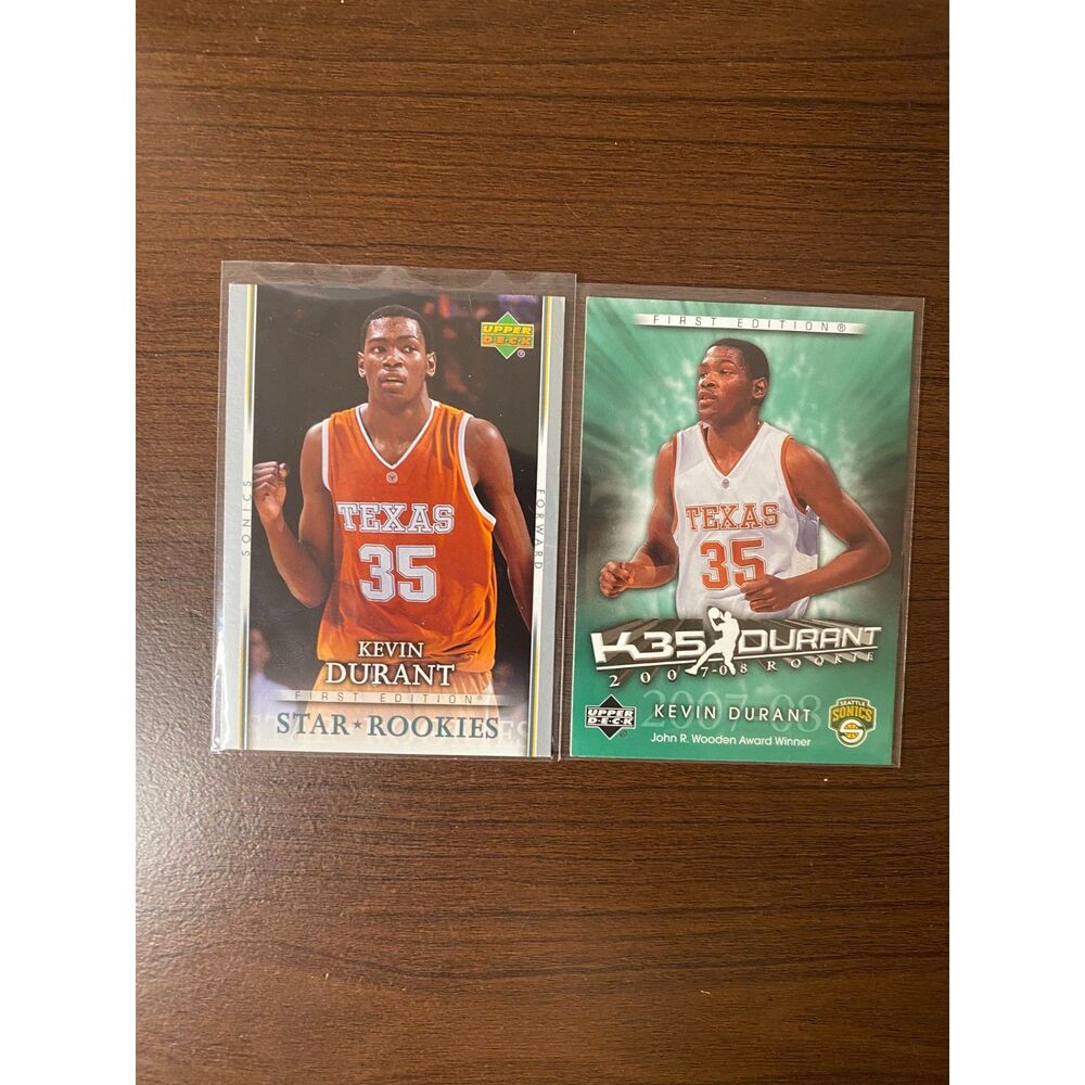 2007-08 Upper Deck First Edition Kevin Durant Rookie RC #202 + KD Exclusive Lot